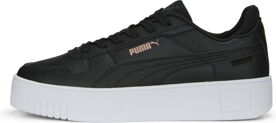 PUMA Carina Street Dames Sneakers Black- Black-Rose Gold- White - Foto 3