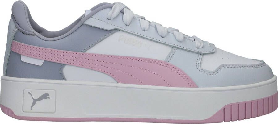 PUMA Carina Street Dames Sneakers White-Grape Mist- Silver