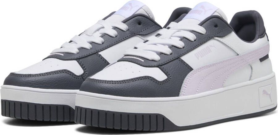 PUMA Carina Street Dames Sneakers White-Lilac Frost-Galactic Gray