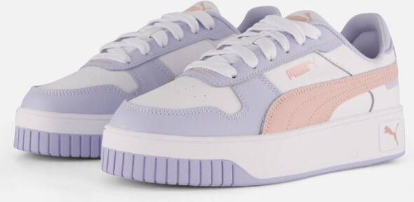 PUMA Carina Street Sneakers wit Leer Dames