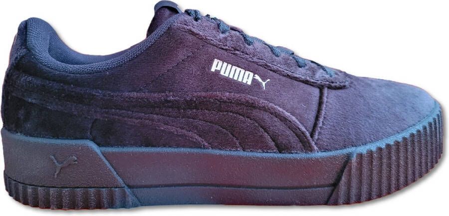 PUMA Carina Velvet Sneakers Unisex Black Rose Gold