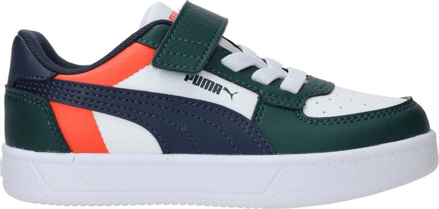 Puma Caven 2.0 Block sneakers wit donkergroen donkerblauw Imitatieleer 35 - Foto 2