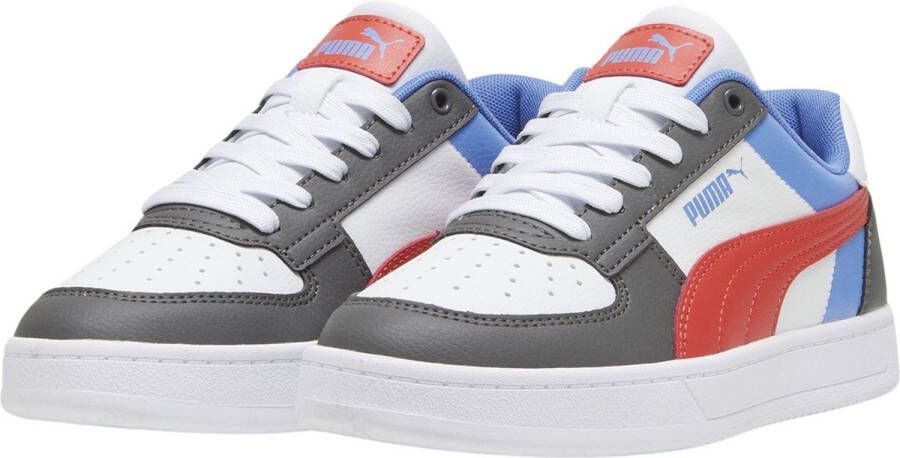 Puma Caven 2.0 Block 2.0 Block sneakers wit rood blauw Jongens Meisjes Imitatieleer 38 - Foto 3