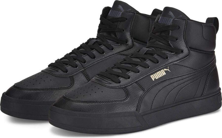 PUMA Caven Mid Unisex Sneakers Black TeamGold Ebony