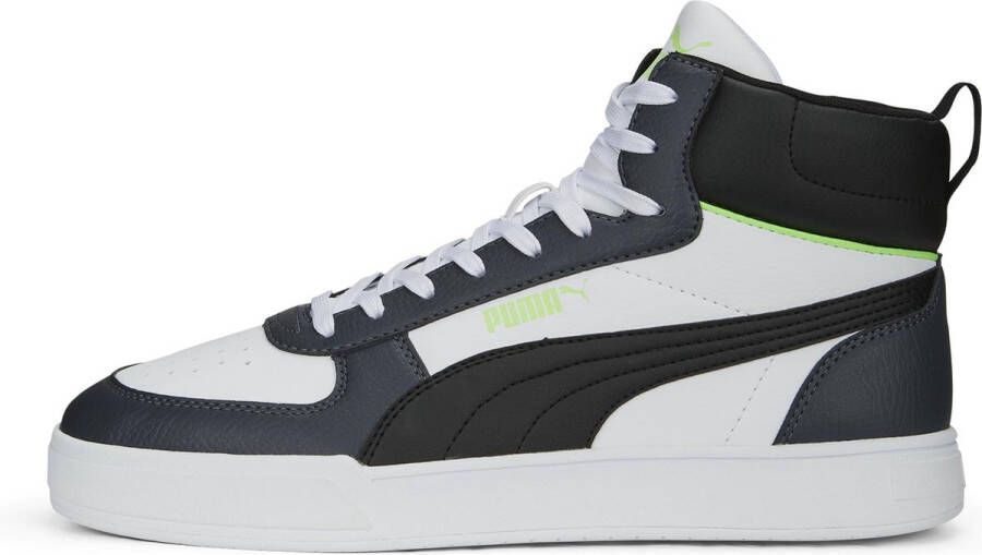 PUMA Caven Mid Unisex Sneakers White Black StrongGray FizzyLime