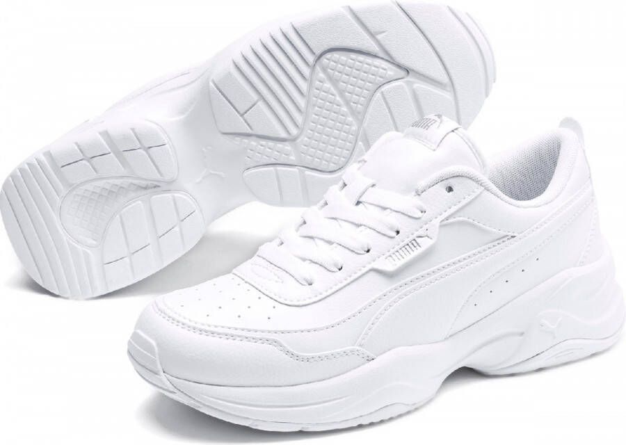 Puma Geometrische Casual Sneakers Wit White Dames