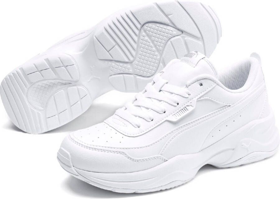 Puma Geometrische Casual Sneakers Wit White Dames