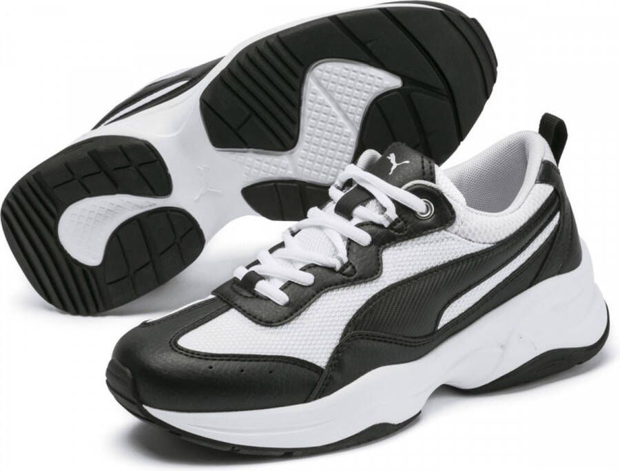 PUMA Cilia Sneakers Dames Black- White-Gray Violet- Silver