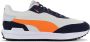 Puma City Rider Electric sneakers donkerblauw lichtblauw oranje - Thumbnail 2