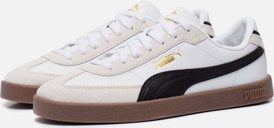 Puma Sneakersy skórzane z obszyciem w kontrastowym kolorze model Club II Era - Foto 2