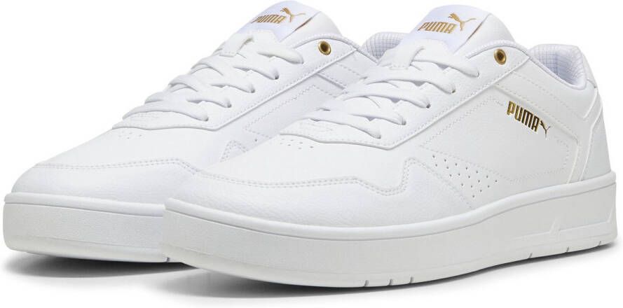 PUMA Court Classic Unisex Sneakers White- Gold