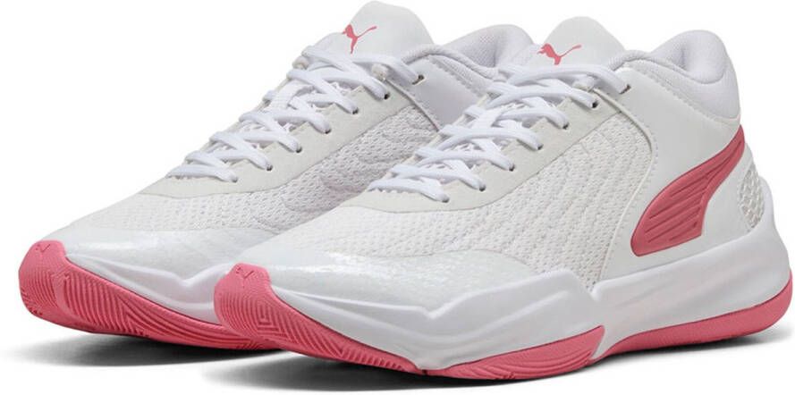 PUMA Court Pro 2 Metallic Junior Basketbalschoenen Wit 1 2 Man