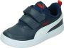 PUMA Courtflex V2 kinder sneakers Blauw Uitneembare zool - Thumbnail 1