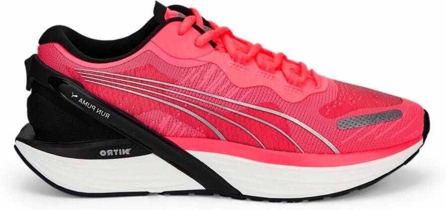 PUMA XX Nitro Hardloopschoenen Sunset Glow Black Metallic Silver Dames - Foto 3