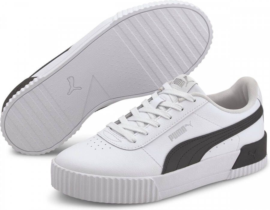 PUMA Carina L Dames Sneakers White Black Silver