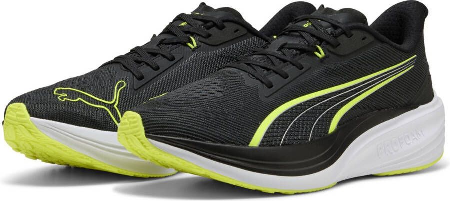 PUMA Darter Pro Unisex Sportschoenen Black-Yellow Alert- White