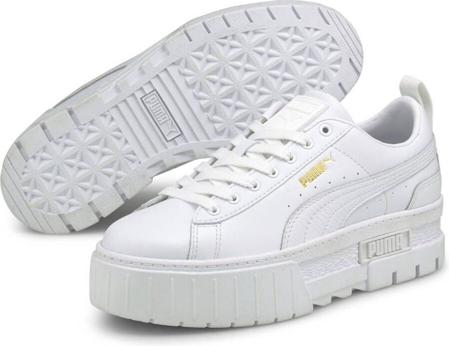 Puma Mayze Lth Wn´s Fashion sneakers Schoenen white maat: 42 beschikbare maaten:37.5 36 38.5 39 40.5 41 42