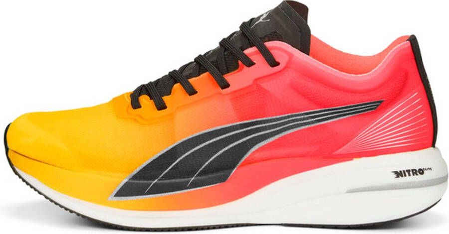 PUMA Deviate Nitro Elite Fireglow Dames Sportschoenen Hardlopen Weg oranje rood