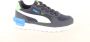 Puma Graviton sneakers donkerblauw wit groen Jongens Meisjes Mesh 31 - Thumbnail 2