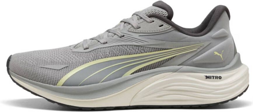 PUMA Electrify NITRO 4 hardloopschoenen heren 310789 14 grijs Gray Echo-Gold Moon