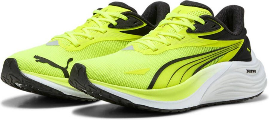 PUMA Electrify Nitro 4 Jr kindersportschoenen 401508 02 Geel-Zwart
