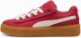 PUMA Fenty Rihanna Creeper Phatty Corduroy Club Red Warm White Sneakers Unisex - Thumbnail 1