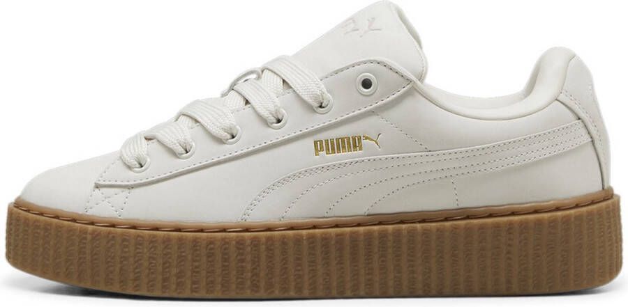 Puma Creeper Phatty Nubuck Trendy Sneakers Dames warm white gum 04 maat: 37.5 beschikbare maaten:36 37.5 38.5 39 40.5