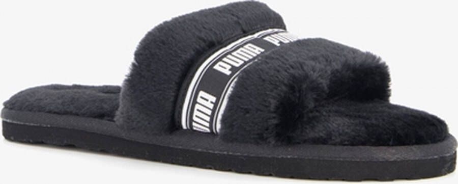 PUMA Fluff slippers Zwart