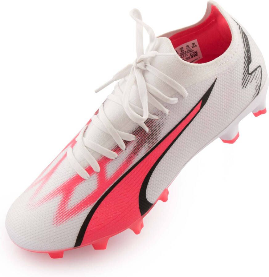 PUMA Football boots Ultra Match Fg-Ag White-Black-Fire Orchid