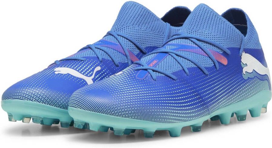 PUMA Fußballschuhe Mid Future 7 Match MG 107934 Bluemazing- White-Electric Peppermint