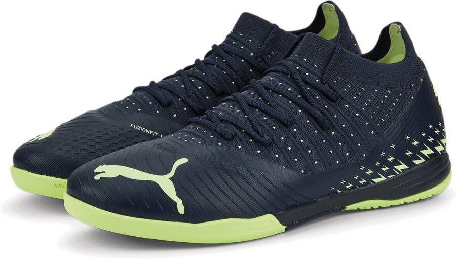 PUMA FUTURE 3.4 Zaalvoetbalschoenen(IN)Donkerblauw Groen