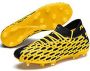 PUMA Future 5.2 netfit mg voetbalschoenen geel zwart - Thumbnail 1