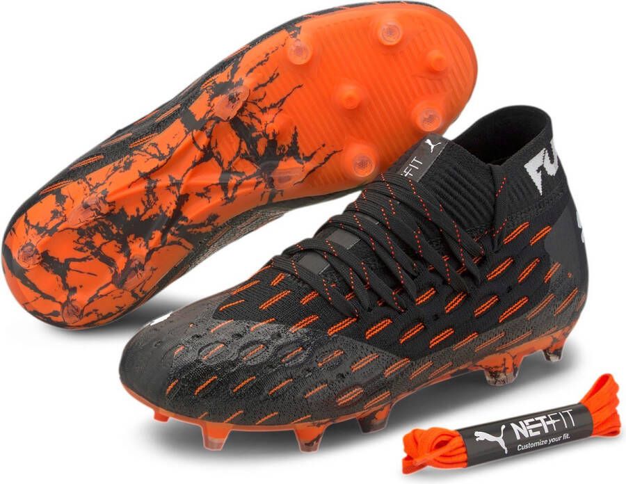 PUMA FUTURE 6.1 NETFIT FG AG Jr Outdoor voetbalschoenen voor kinderen 106200 Zwart