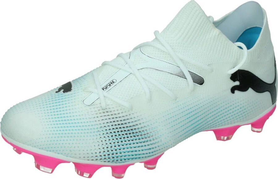 PUMA FUTURE 7 MATCH FG AG Heren Sportschoenen White- Black-Poison Pink