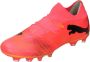 PUMA Future 7 Match Gras Kunstgras Voetbalschoenen (MG) Roze Zwart Oranje - Thumbnail 8