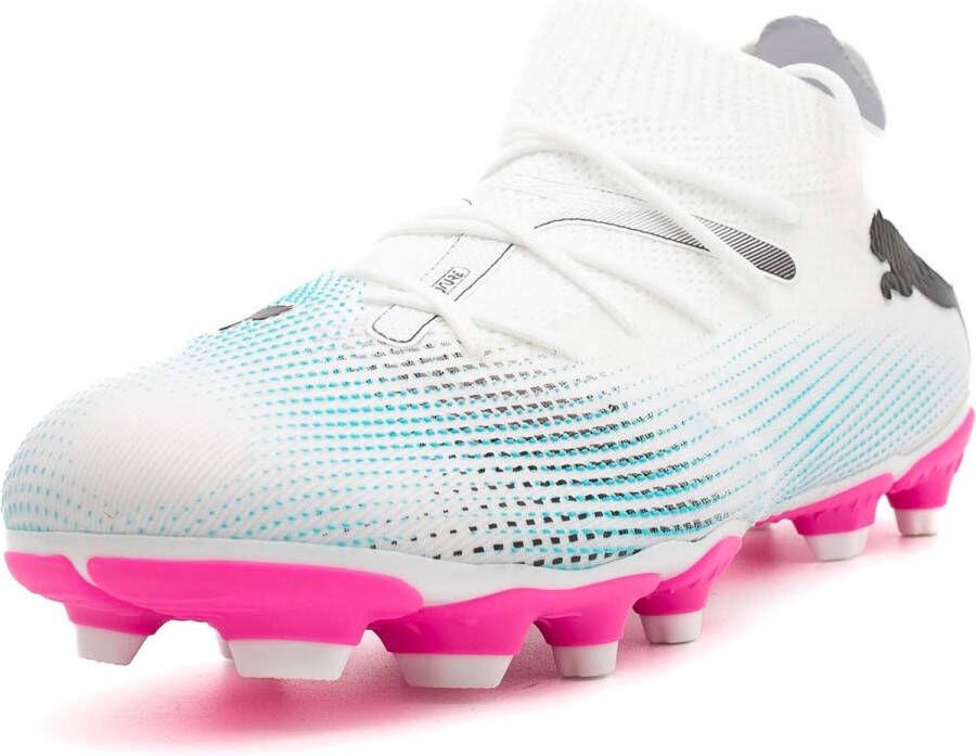PUMA FUTURE 7 MATCH FG AG Jr FALSE Sportschoenen White- Black-Poison Pink