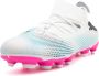 Puma Future 7 Match FG AG Junior voetbalschoenen wit zwart fuchsia Imitatieleer 32 - Thumbnail 2