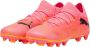 Puma Future 7 Match FG AG Junior voetbalschoenen roze zwart oranje Jongens Meisjes Imitatieleer 34 - Thumbnail 2