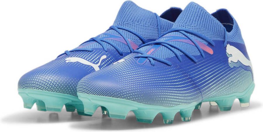 PUMA FUTURE 7 MATCH FG AG Unisex Sportschoenen Bluemazing- White-Electric Peppermint