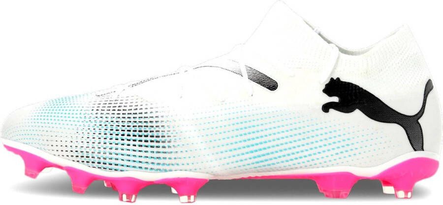 PUMA FUTURE 7 MATCH FG AG Heren Sportschoenen White- Black-Poison Pink - Foto 3