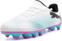 Puma Future 7 Play FG AG Junior voetbalschoenen wit roze blauw Jongens Meisjes Imitatieleer 28 - Thumbnail 9