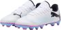 Puma Future 7 Play FG AG Junior voetbalschoenen wit roze blauw Jongens Meisjes Imitatieleer 28 - Thumbnail 2