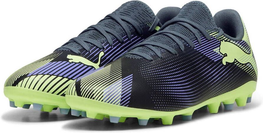 PUMA Future 7 Play Mg Voetbalschoenen Blauw Zwart