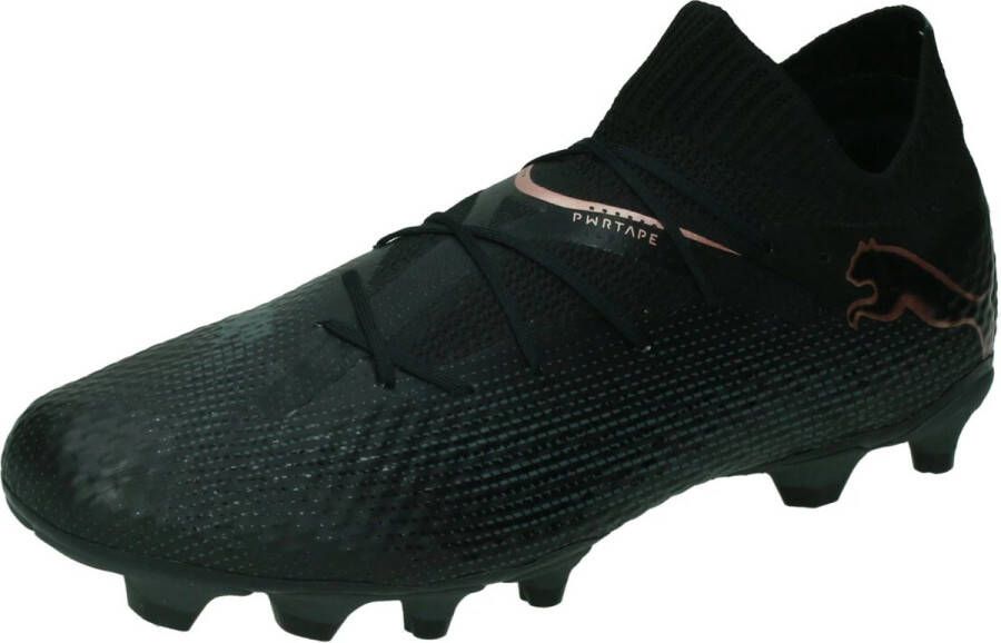 PUMA Future 7 Pro Gras Kunstgras Voetbalschoenen (MG) Zwart Brons Donkergrijs
