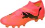 PUMA Future 7 Pro Gras Kunstgras Voetbalschoenen (MG) Roze Zwart Oranje - Thumbnail 1