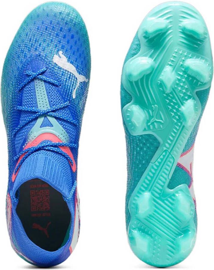 PUMA Future 7 Ultimate Gras Kunstgras Voetbalschoenen (MG) Blauw Turquoise Wit
