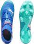 PUMA Future 7 Ultimate Gras Kunstgras Voetbalschoenen (MG) Blauw Turquoise Wit - Thumbnail 1