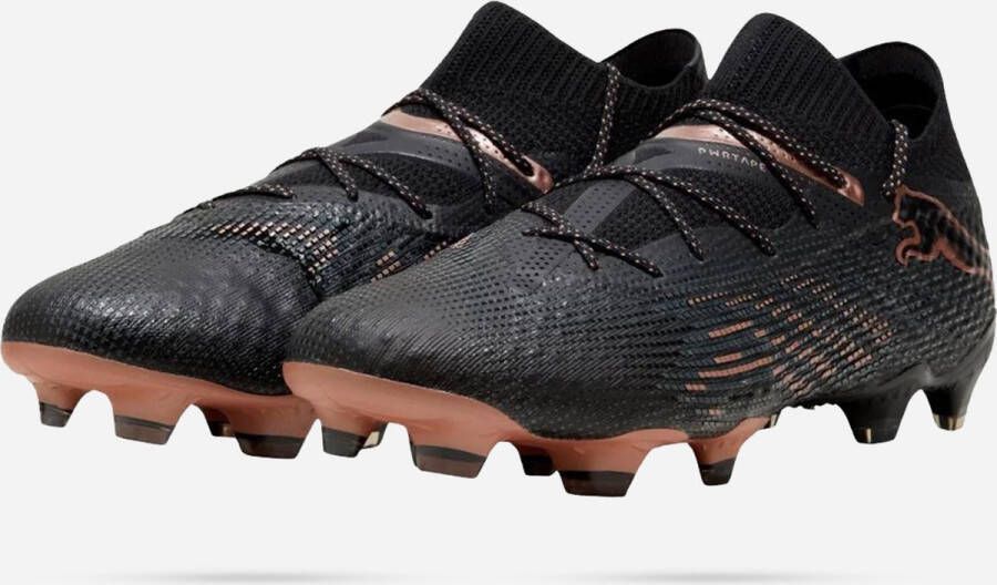 PUMA Future 7 Ultimate Gras Kunstgras Voetbalschoenen (MG) Zwart Brons Donkergrijs