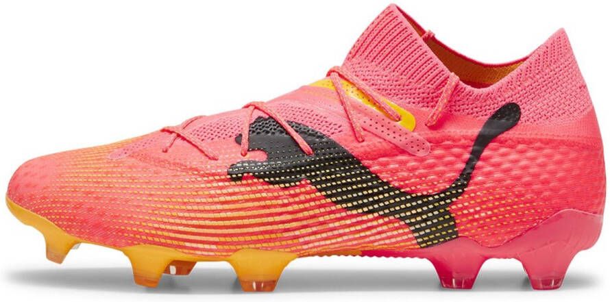 PUMA Future 7 Ultimate Gras Kunstgras Voetbalschoenen (MG) Roze Zwart Oranje