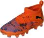 Puma Future 8 Match Creativity FG AG junior voetbalschoenen oranje zwart paars - Thumbnail 6